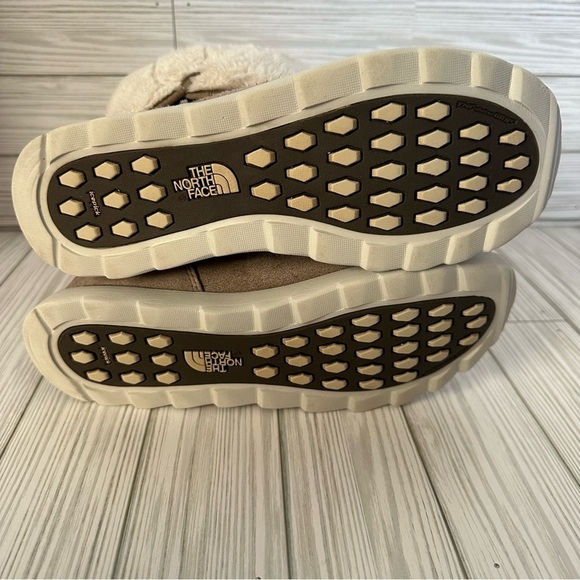 The North Face Thermoball Roll Down Pull On Winter Boots Leather Womens - Picture 10 of 11